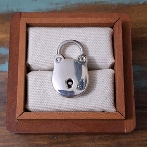 Sterling Silver Lock Pendant